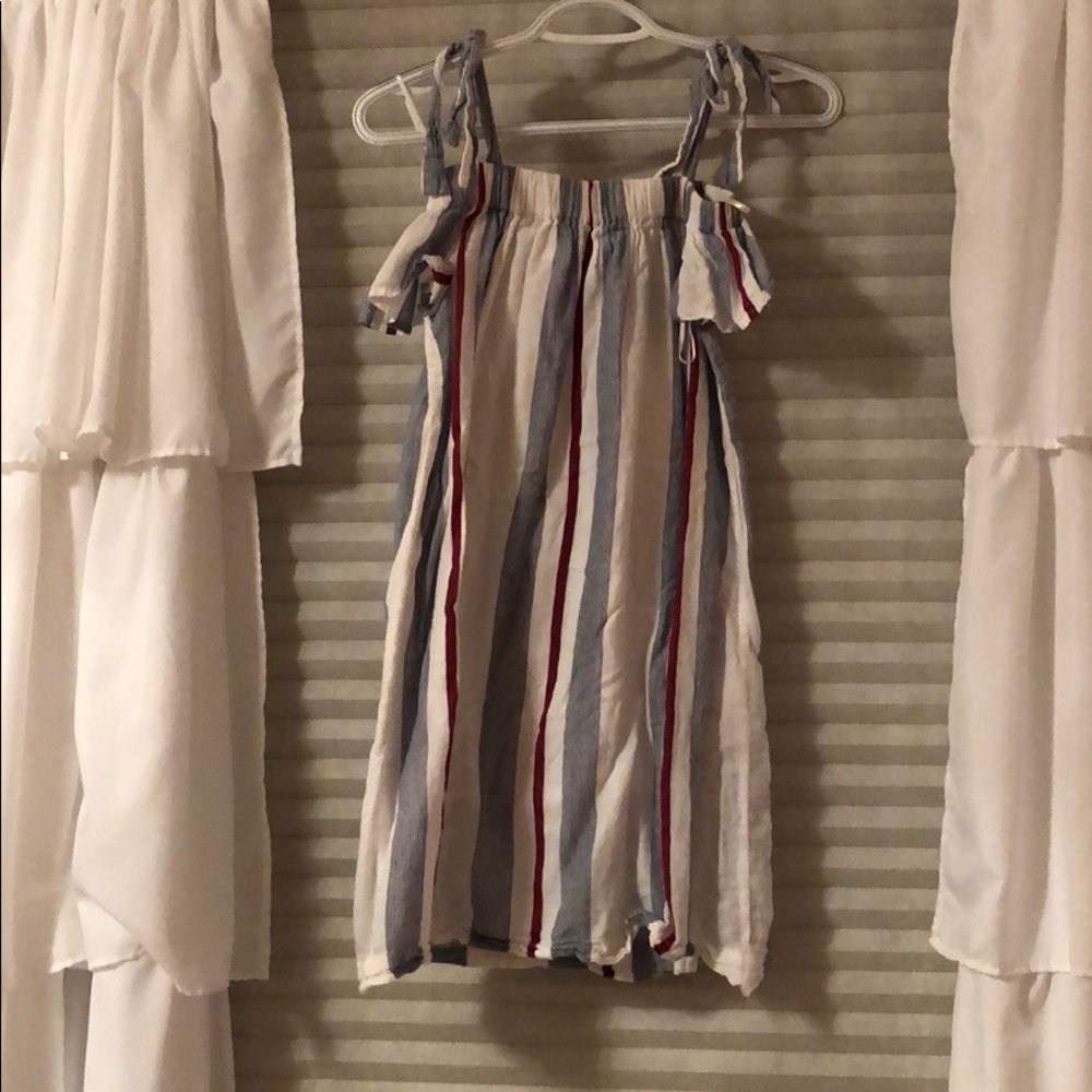 red white and blue stripe dress